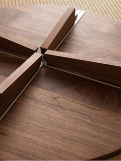 TataMaru タタマル ちゃぶ台 無垢材 折りたたみ構造 ステンレス