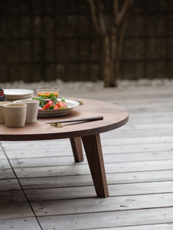 TataMaru タタマル ちゃぶ台 無垢材 折りたたみ構造 ステンレス