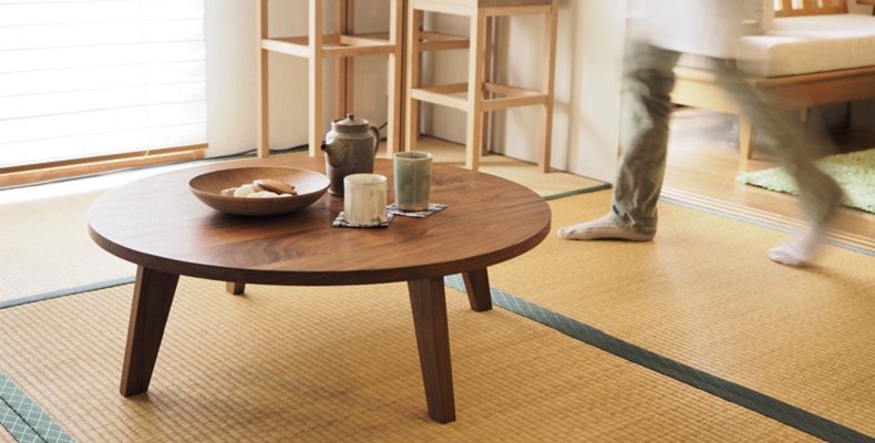 TataMaru タタマル ちゃぶ台 ウォールナット無垢材 ステンレス