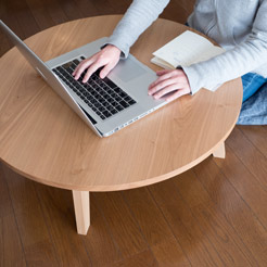 TataMaru タタマル ちゃぶ台 パソコン 高さ 無垢材 折りたたみ構造 ステンレス