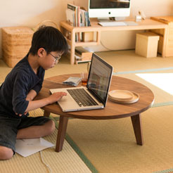 TataMaru タタマル ちゃぶ台 パソコン 高さ 無垢材 折りたたみ構造 ステンレス