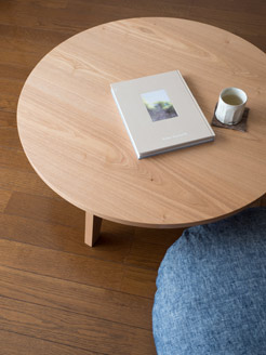 TataMaru タタマル ちゃぶ台 無垢 ナラ材 ウォールナット材 折りたたみ構造 ステンレス