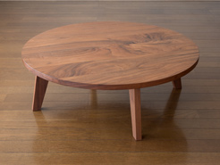 TataMaru タタマル ちゃぶ台 無垢ウォールナット材 折りたたみ構造 ステンレス